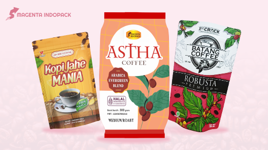 Cetak Kemasan Kopi Custom Full Color Kekinian