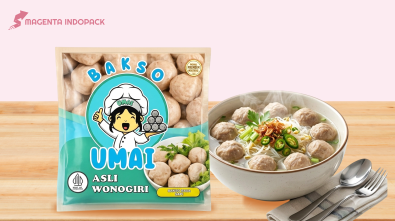 Contoh Gambar dari Kemasan Center Seal Bakso UMAI