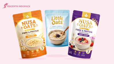 Kemasan Standing Pouch Untuk Produk Oat